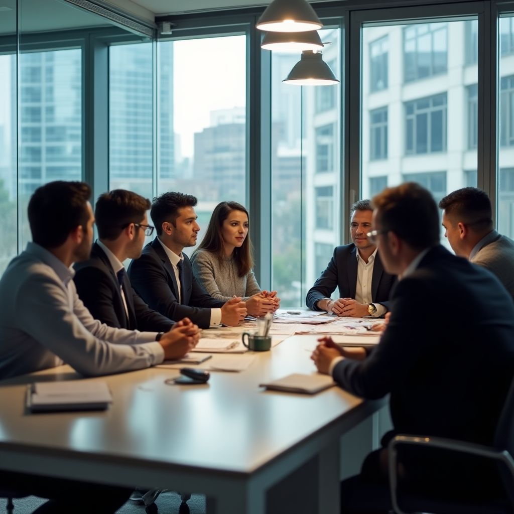 Equipo de consultores financieros en Colombia